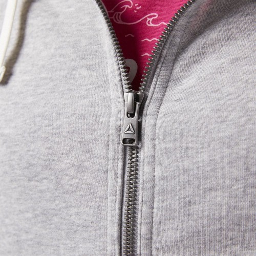 Купить Толстовка женская Elements French Terry Full Zip, серая с нанесением логотипа
