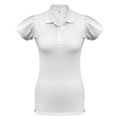 Купить Рубашка поло женская Heavymill белая с нанесением логотипа