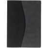 Купить Ежедневник Reversible в суперобложке, недатированный, черный с серым с нанесением логотипа