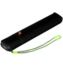 Зонт складной US.050, черный с неоновой петлей