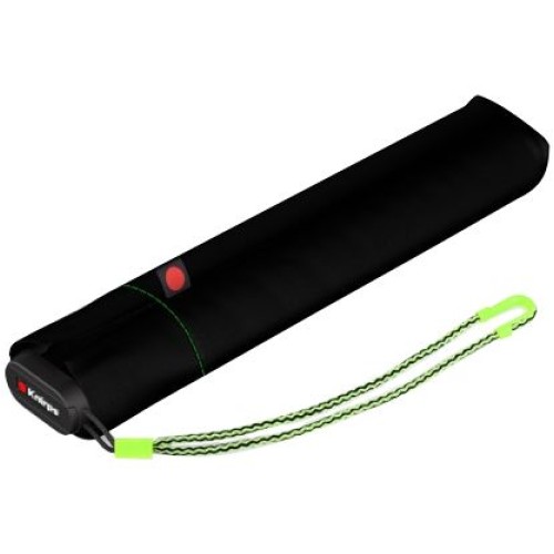 Купить Зонт складной US.050, черный с неоновой петлей с нанесением логотипа