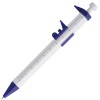 Купить Ручка шариковая «Штангенциркуль», белая с синим с нанесением логотипа