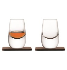 Набор стопок Whisky с деревянными подставками