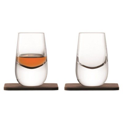 Купить Набор стопок Whisky с деревянными подставками с нанесением