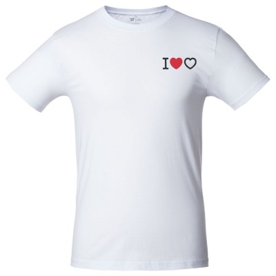 Купить Футболка «Люблю любовь», белая с нанесением логотипа