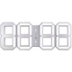 Купить Часы настенные White & White Clock, белые с нанесением логотипа