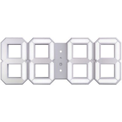 Купить Часы настенные White & White Clock, белые с нанесением