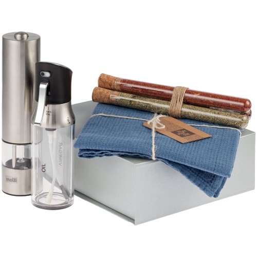 Купить Набор Seasoning, синий с нанесением логотипа