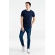 Купить Футболка мужская T-bolka Stretch Light, темно-синяя (navy) с нанесением логотипа