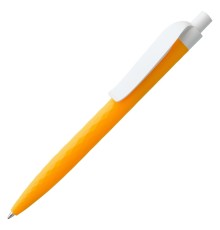 Ручка шариковая Prodir QS01 PMP-P, оранжевая с белым
