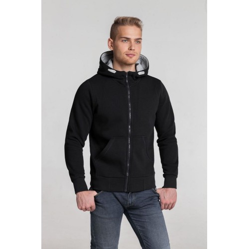 Купить Толстовка Kulonga Heavy Zip, серый меланж с нанесением логотипа