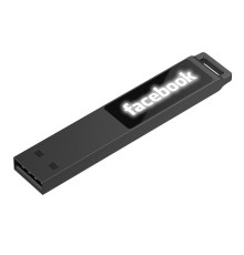 Флешка markBright Black с белой подсветкой, 32 Гб