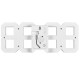 Купить Часы настенные White & White Clock, белые с нанесением логотипа