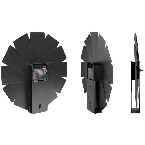 Купить Часы настенные Transformer Clock. Black & Black с нанесением логотипа