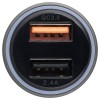 Купить Автомобильное зарядное устройство Volto, серое с нанесением логотипа