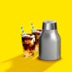 Купить Портативная кофеварка Cold Brew, серебристая с нанесением логотипа