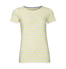 Футболка MILES WOMEN серая с желтым