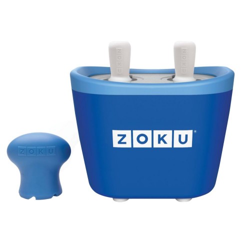 Купить Набор для приготовления мороженого Duo Quick Pop Maker, синий с нанесением логотипа