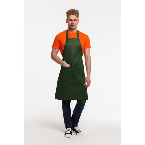 Купить Фартук Natty, темно-зеленый с нанесением логотипа