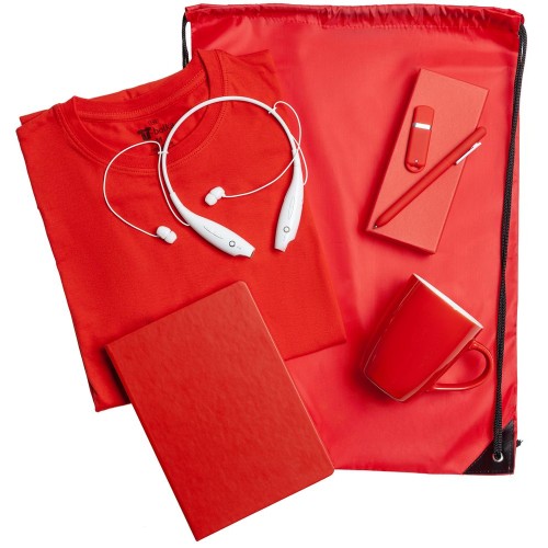Купить Набор Welcome Kit, красный с нанесением логотипа