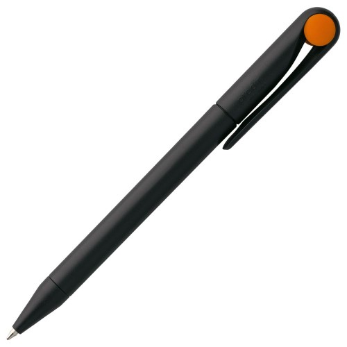 Купить Ручка шариковая Prodir DS1 TMM Dot, черная с оранжевым с нанесением логотипа