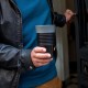 Купить Термокружка Safe To Go, серая с нанесением логотипа