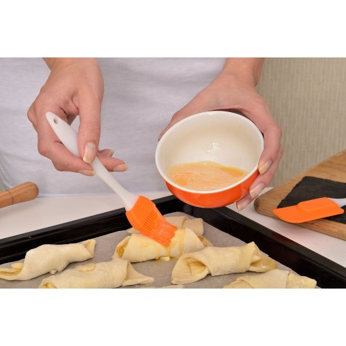 Купить Кисточка кухонная Tender Touch, оранжевая с нанесением логотипа