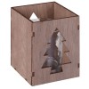 Купить Подсвечник Wood, с изображением елочки с нанесением логотипа