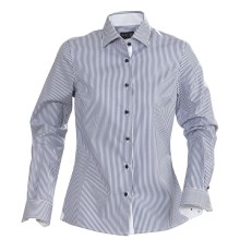 Рубашка женская в полоску RENO LADIES, темно-синяя