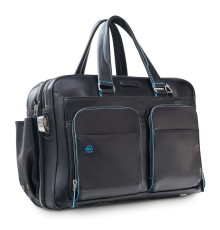 Сумка мужская для ноутбука Piquadro Blue Square, черная