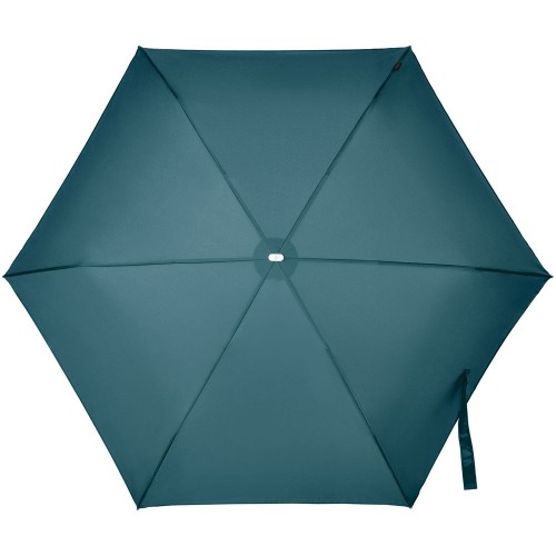 Купить Складной зонт Alu Drop S, 3 сложения, механический, синий (индиго) с нанесением логотипа
