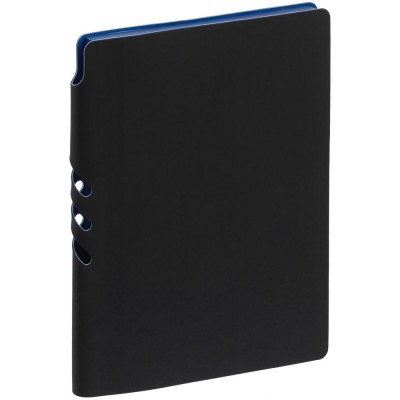 Купить Ежедневник Flexpen Black, недатированный, черный с синим с нанесением