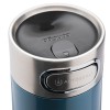 Купить Термостакан Luxe, вакуумный, герметичный, синий с нанесением логотипа
