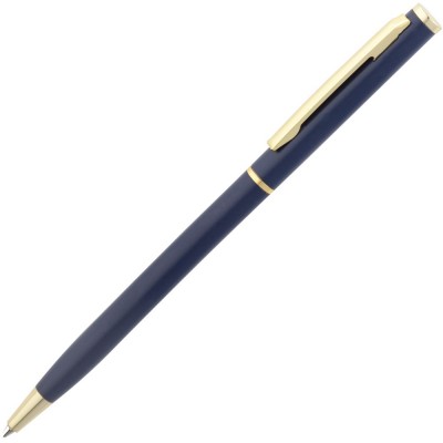 Купить Ручка шариковая Hotel Gold, ver.2, матовая синяя с нанесением