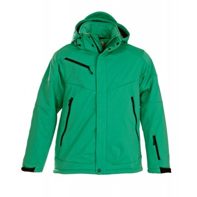 Купить Куртка софтшелл мужская Skeleton, зеленая с нанесением