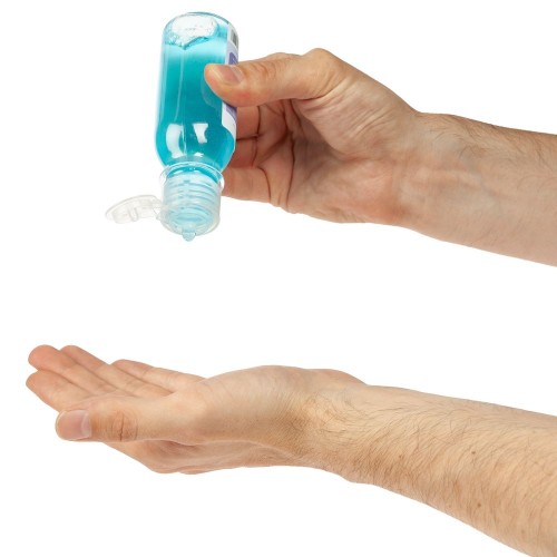 Купить Гель для рук с антисептическим эффектом «Щит», синий с нанесением логотипа