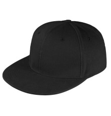 Бейсболка Unit Snapback с прямым козырьком, черная