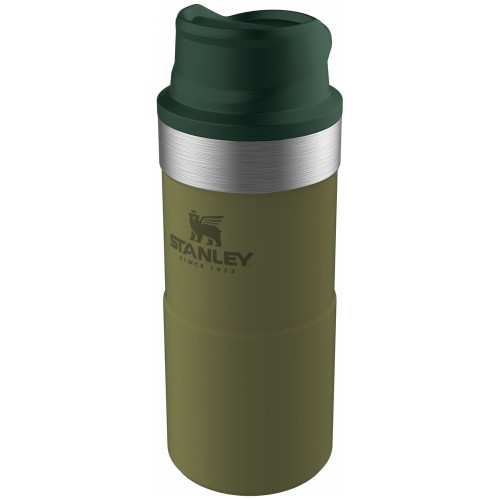 Купить Термокружка Stanley Classic One Hand 2.0, малая, оливковая с нанесением логотипа