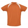 Купить Спортивная рубашка поло Palladium 140 оранжевая с белым с нанесением логотипа