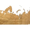 Купить Деревянная карта России, дуб с нанесением логотипа