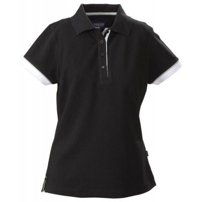 Купить Рубашка поло женская ANTREVILLE, черная с нанесением логотипа
