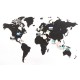 Купить Деревянная карта мира World Map True Puzzle Large, черная с нанесением логотипа