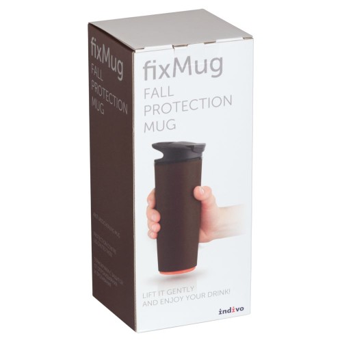Купить Термостакан fixMug, коричневый с нанесением логотипа
