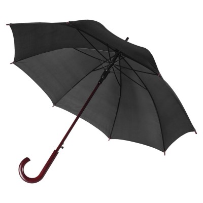 Купить Зонт-трость Unit Standard, черный с нанесением логотипа