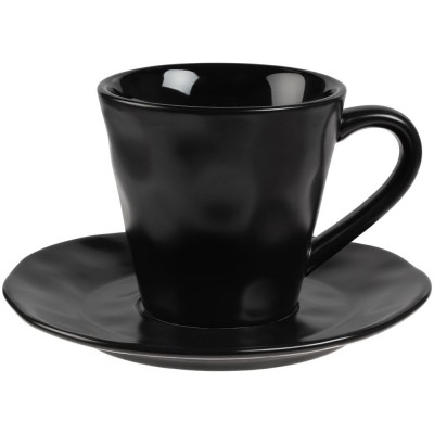 Купить Кофейная пара Dark Fluid, черная с нанесением логотипа