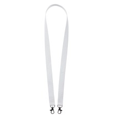 Лента для бейджа Carabine Duo, белая