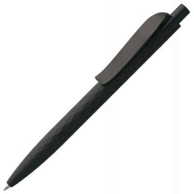 Купить Ручка шариковая Prodir QS01 PRP-P Soft Touch, черная с нанесением