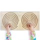 Купить Межполушарная доска Wood Games, круглая спираль с нанесением логотипа