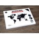 Купить Деревянная карта мира World Map Wall Decoration Large, черная с нанесением логотипа