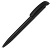 Купить Ручка шариковая Clear Solid, черная с нанесением логотипа